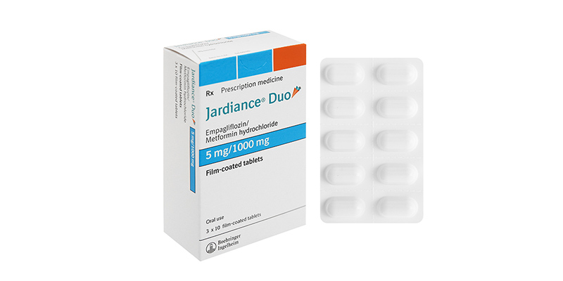 Thuốc trị tiểu đường Jardiance Duo có chứa thành phần Empagliflozin