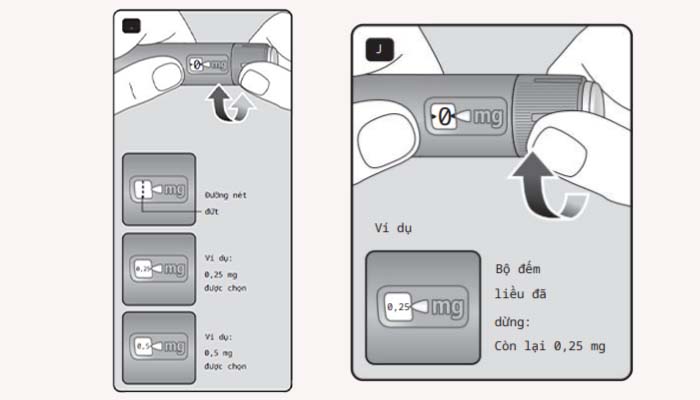 Chọn liều lượng của bạn theo chỉ định của bác sĩ