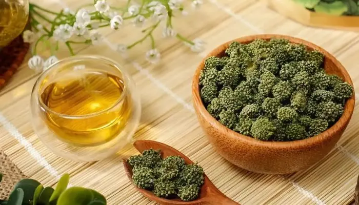 Nụ tam thất có thể được sử dụng dưới dạng pha trà uống nước 