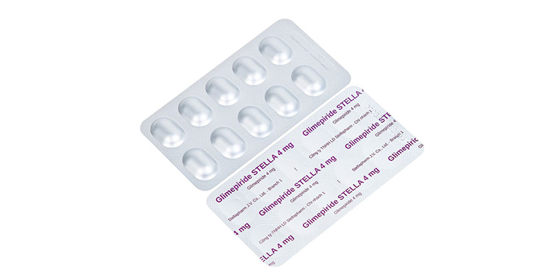 Glimepiride có trong thuốc Glimepiride Stella 4mg 