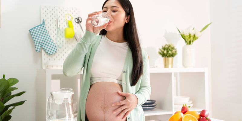 Khát nước là dấu hiệu tiểu đường thai kỳ 3 tháng cuối