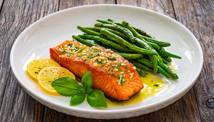 Cá hồi chứa nhiều omega-3 tốt cho sức khỏe người tiền đái tháo đường