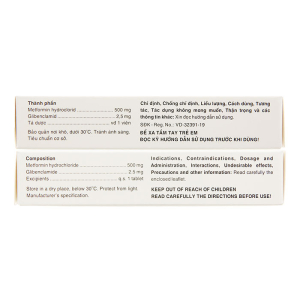 Hasanbest 500/2.5 Hasan điều trị đái tháo đường 30 viên