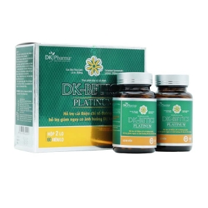 DK-Betics Platinum hỗ trợ cải thiện chỉ số đường huyết (hộp 2 lọ x 60 viên)