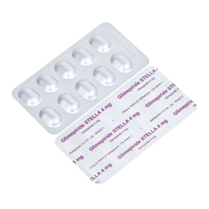 Glimepiride Stella 4mg kiểm soát đường huyết ở bệnh tiểu đường 30 viên