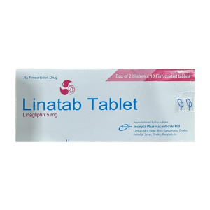 Linatab 5mg Incepta kiểm soát đái tháo đường type 2 (20 viên)