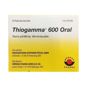 Thiogamma 600 oral điều trị rối loạn cảm giác do tiểu đường (30 viên)