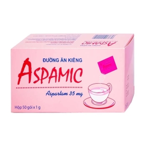Đường Ăn Kiêng Aspamic Domesco (Hộp 50 gói x 1g)