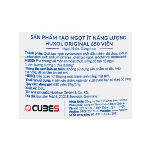 Original Huxol 650 viên – Đường ăn kiêng