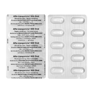 Alfa-Lipogamma 600 Oral Worwag trị đa thần kinh đái tháo đường 30 viên