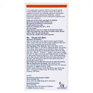 Mixtard 30 FlexPen 100IU/ml 5 cây