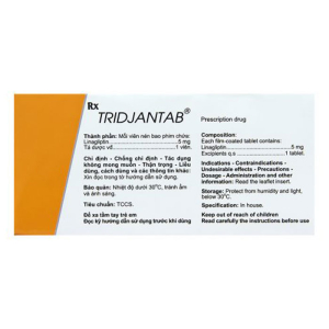 Tridjantab 5mg Agimexpharm điều trị đái tháo đường 30 viên