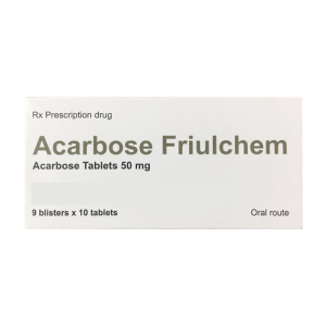 Acarbose Friulchem 50mg Famar hỗ trợ điều trị đái tháo đường típ 2 (90 viên)