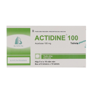 Actidine 100mg Boston điều trị đái tháo đường typ 2 (50 viên)