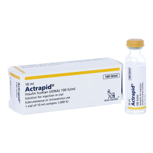 Actrapid 100 IU/ml Novo điều trị bệnh tiểu đường 10ml