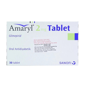 Amaryl 2mg Sanofi điều trị đái tháo đường 30 viên