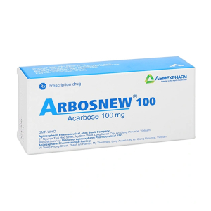Arbosnew 100mg Agimexpharm điều trị tiểu đường tuýp 2 (30 viên)