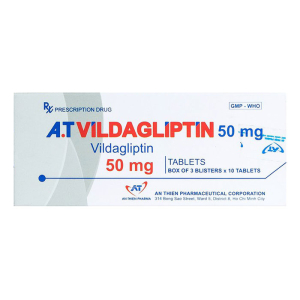 A.T Vildagliptin 50mg An Thiên điều trị đái tháo đường 30 viên