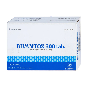 Bivantox 300 Pharbaco giảm rối loạn cảm giác đái tháo đường 30 viên