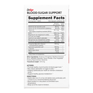 Blood Sugar Support Drlife hỗ trợ cân bằng đường huyết 60 viên