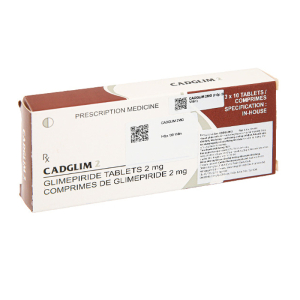 Cadglim 2 Cadila trị tiểu đường tuýp 2 không phụ thuộc insulin (30 viên)