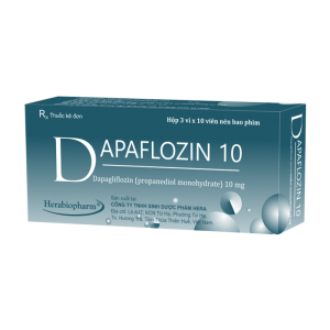 Dapaflozin 10mg Herabiopharm điều trị bệnh đái tháo đường týp 2 (30 viên)