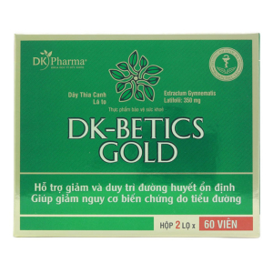 DK-Betics Gold hỗ trợ giảm đường huyết (2 chai x 60 viên)
