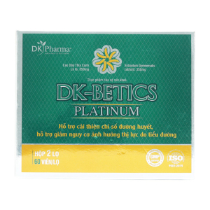 DK-Betics Platinum hỗ trợ cải thiện chỉ số đường huyết (hộp 2 lọ x 60 viên)