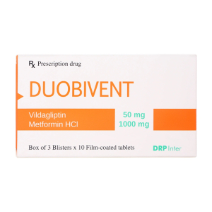 Duobivent DRP Inter trị đái tháo đường tuýp 2 (30 viên)