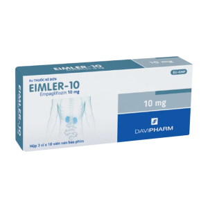 Eimler-10 Empagliflozin 10mg Davipharm điều trị đái tháo đường tuýp 2 (30 viên)