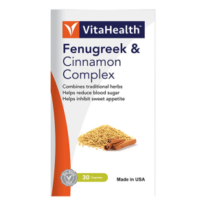 Fenugreek & Cinnamon VitaHealth giúp cân bằng đường huyết 30 viên