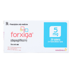 Forxiga 5mg AstraZeneca điều trị đái tháo đường 28 viên