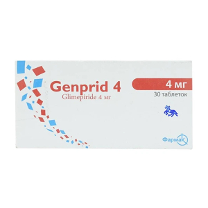Genprid 4 Farmak điều trị đái tháo đường típ 2 (30 viên)