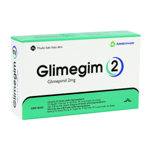 Glimegim 2mg Agimexpharm điều trị đái tháo đường týp 2 (30 viên)