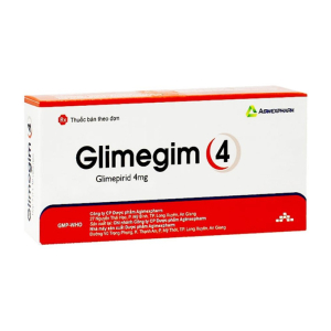 Glimegim 4mg Agimexpharm điều trị đái tháo đường týp 2 (30 viên)