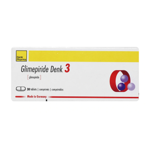 Glimepiride Denk 3 trị đái tháo đường tuýp 2 (30 viên)