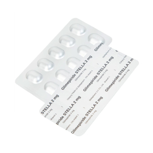 Glimepiride Stella 2mg kiểm soát đường huyết cao ở bệnh tiểu đường 30 viên