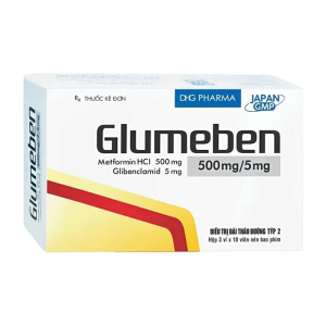 Glumeben 500mg/5mg DHG điều trị đái tháo đường 30 viên
