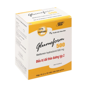 Glumeform 500 trị đái tháo đường tuýp 2 (100 viên)