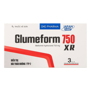 Glumeform 750 XR DHG điều trị đái tháo đường 30 viên