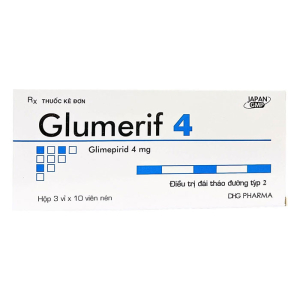Glumerif 4 DHG điều trị bệnh đái tháo đường 30 viên