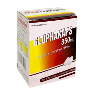 Gluphakaps 850mg Quapharco điều trị tiểu đường típ 2 (100 viên)