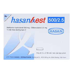 Hasanbest 500/2.5 Hasan điều trị đái tháo đường 30 viên