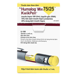 Humalog Mix 75/25 KwikPen 5 cây