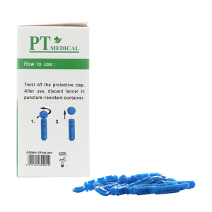 Kim lấy máu PT Medical Blood Lancets 100 cái