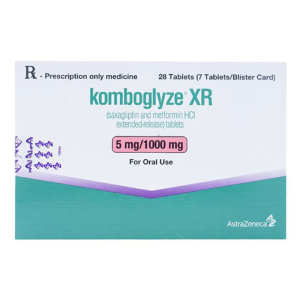 Komboglyze XR 5mg/1000mg AstraZeneca hỗ trợ kiểm soát đường huyết 28 viên