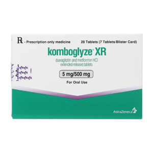Komboglyze XR 5mg/500mg AstraZeneca hỗ trợ kiểm soát đường huyết 28 viên