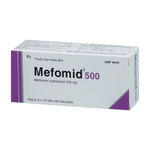 Mefomid 500 Bidiphar điều trị đái tháo đường tuýp 2 (50 viên)