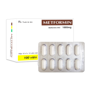 Metformin 1000mg TV.Pharm điều trị đái tháo đường tuýp 2 (100 viên)