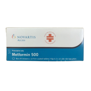 Metformin 500 Novartis trị đái tháo đường 60 viên
